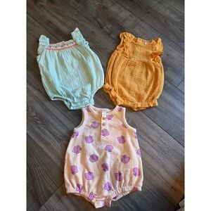 Cat and jack baby girl lot 0-3 mos